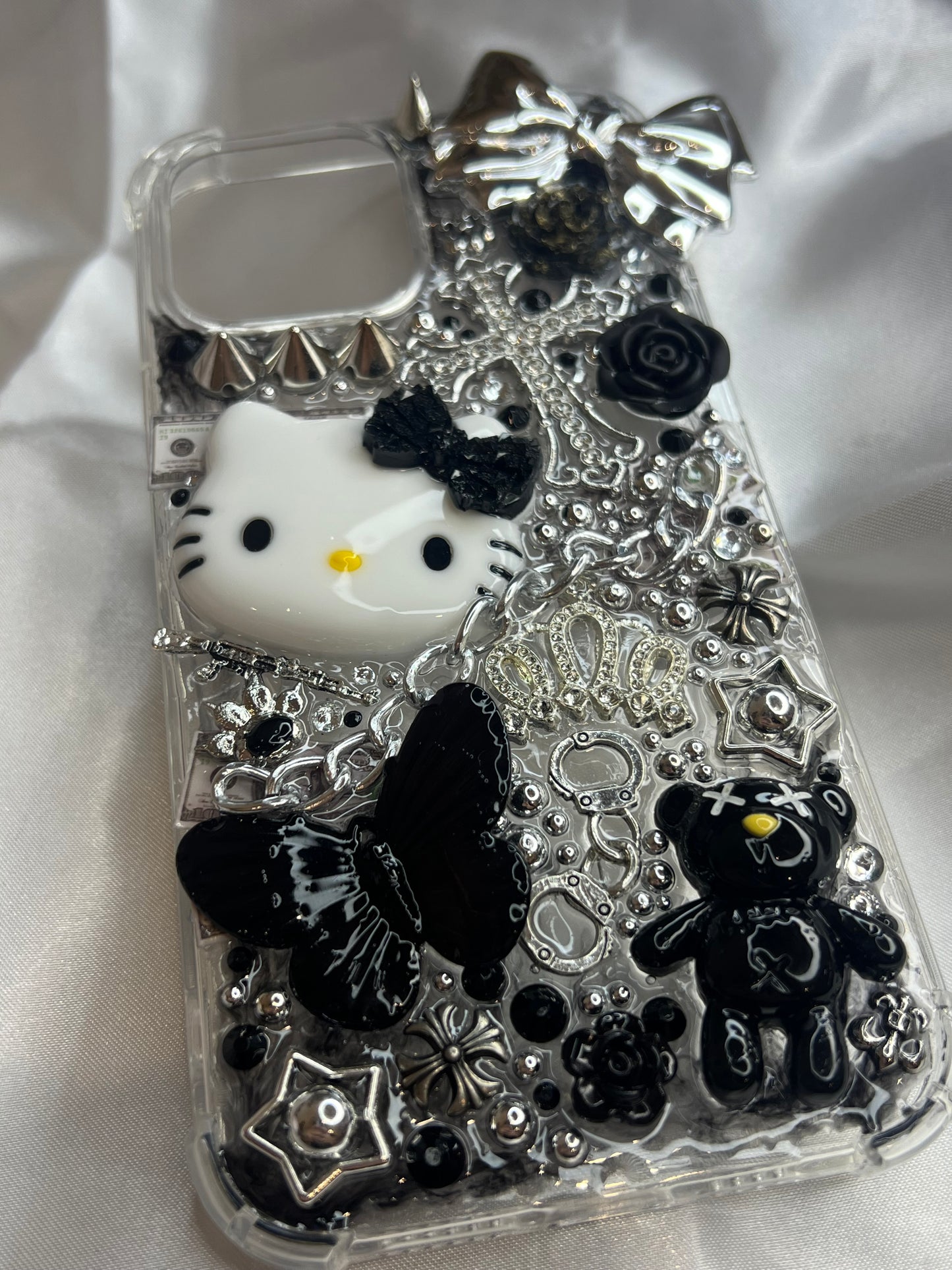 iPhone 13 Pro Max Gothic Hello Kitty Junk Case READY TO SHIP
